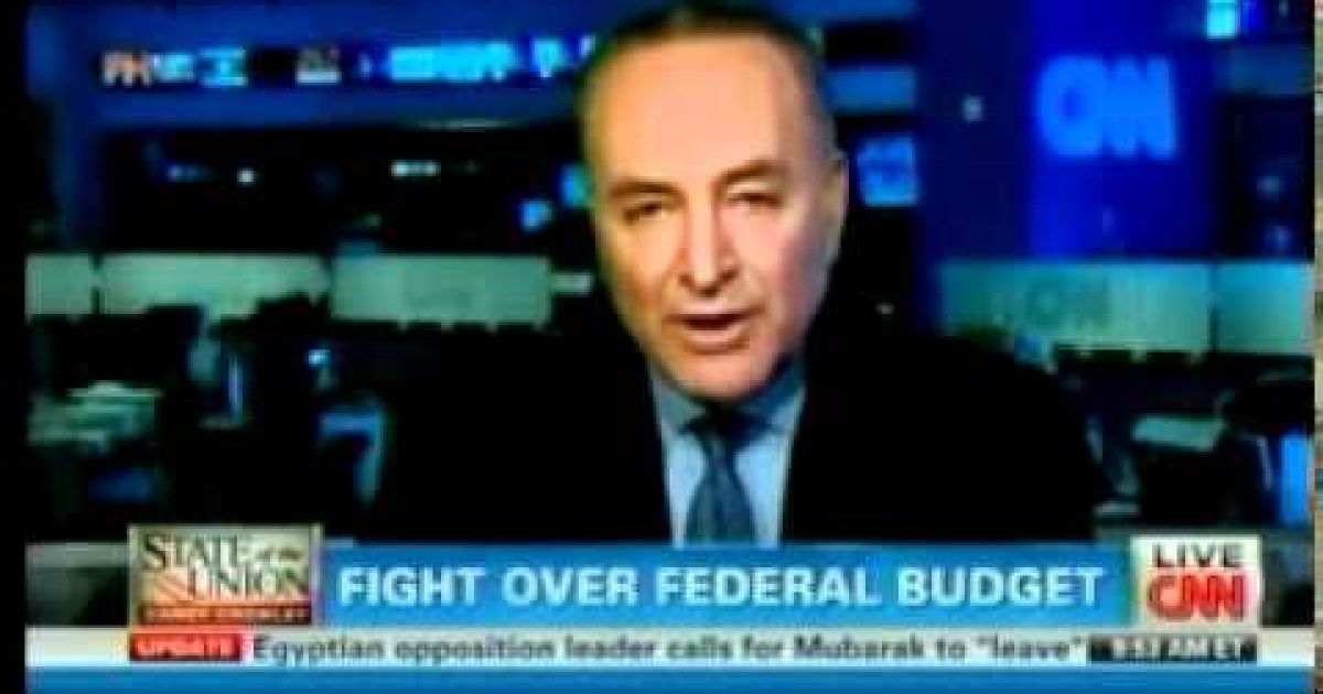 Chuck Schumer's Version of the Three Branches of Government
