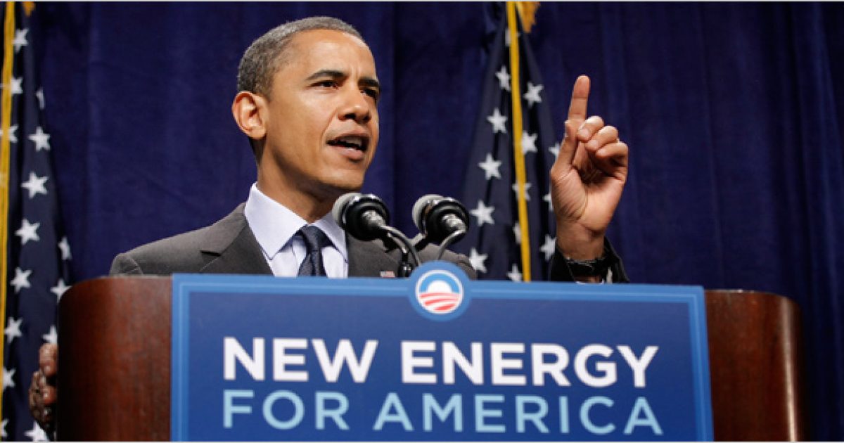 obama new energy podium