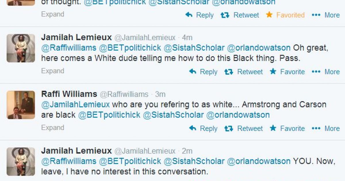 Jamilah twitter attack