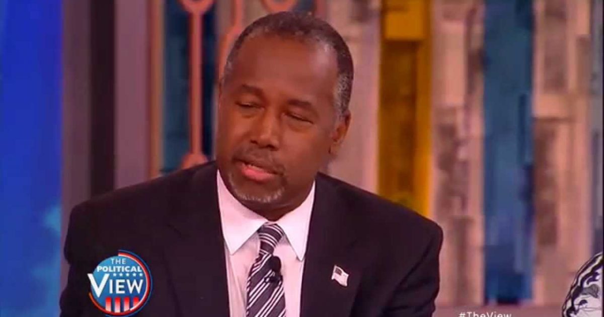 Hosts of “The View” Give Up on Debating Ben Carson