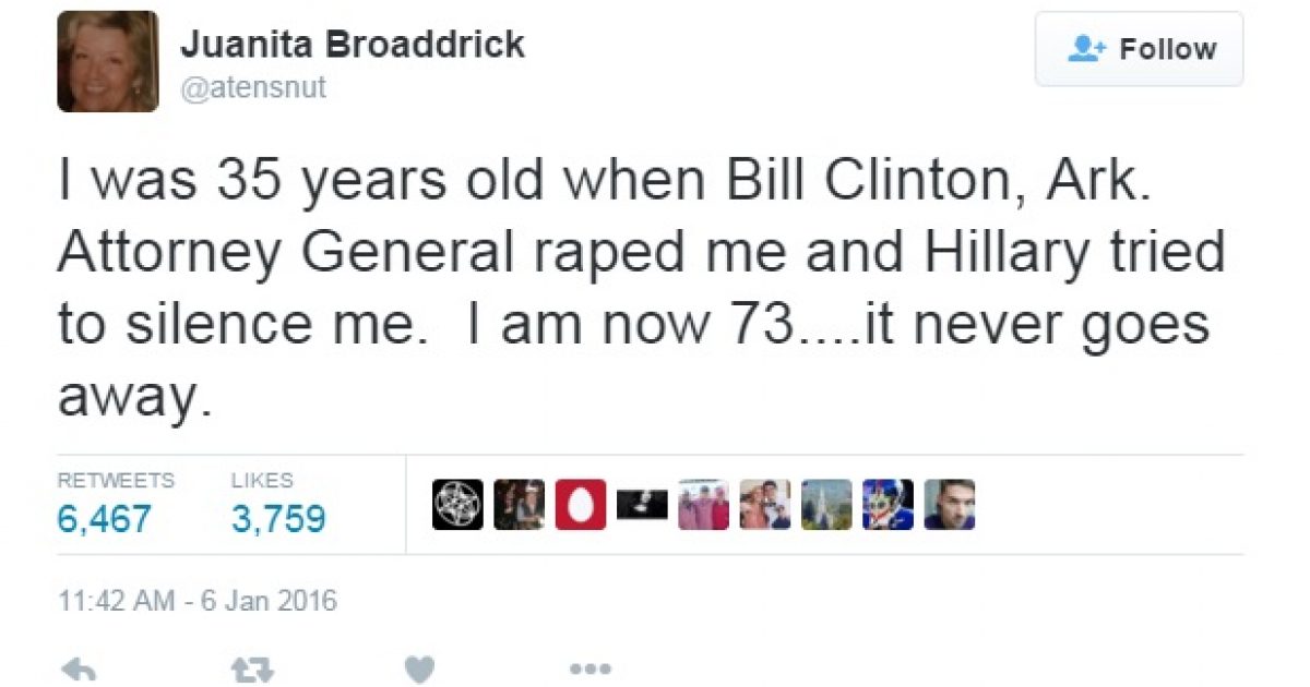 bill clinton rape tweet bill clinton rape tweet
