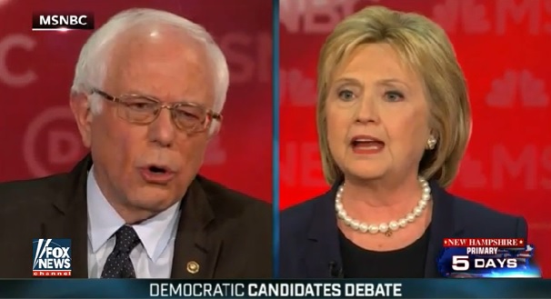 hillary and bernie clash