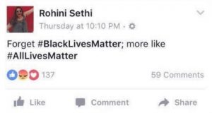 all lives matter facebook post